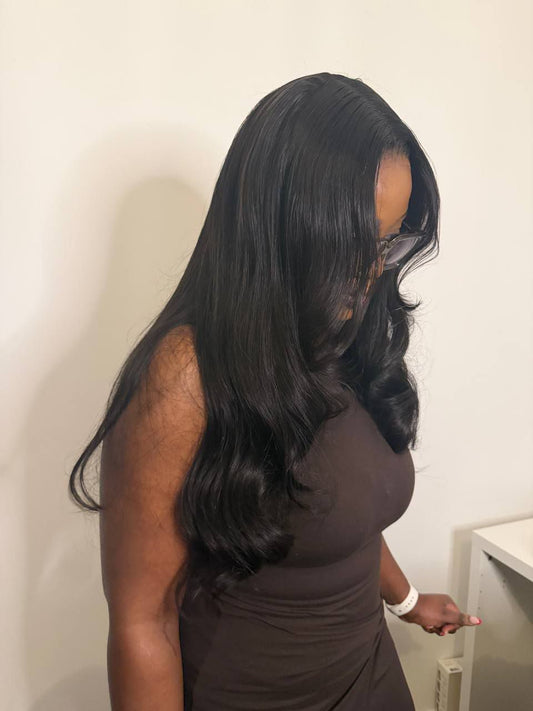 ANAYA - BONE STRAIGHT - DOUBLE DRAWN - 5X5 HD LACE - BONETS : S/M/L - DENSITÉ : 300g - Longueur : 30